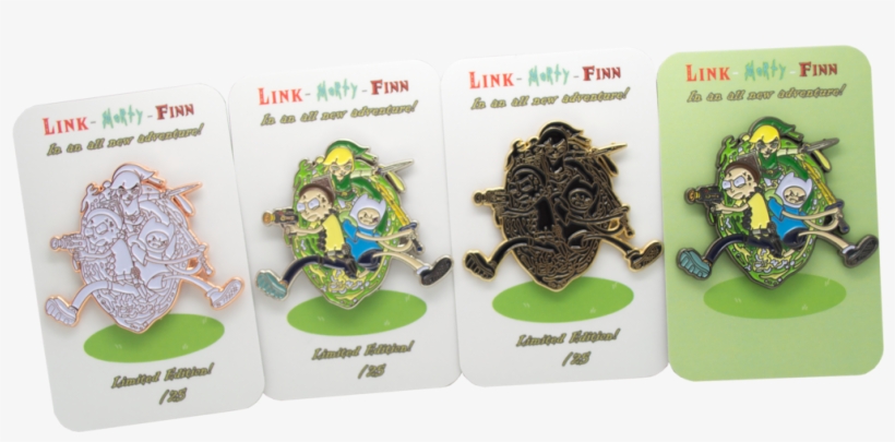 Limited Edition Set 'link, Morty And Finn - Rick And Morty Baseball Pins, transparent png download