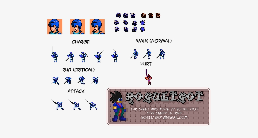 Marth's Sprite Sheet Photo Fe1 Marth - Advanced Numerical Research And Analysis Group, transparent png download