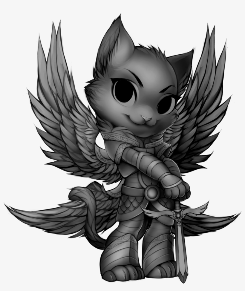 Furvilla Quetzal Palace Angel Cat - Cartoon, transparent png download