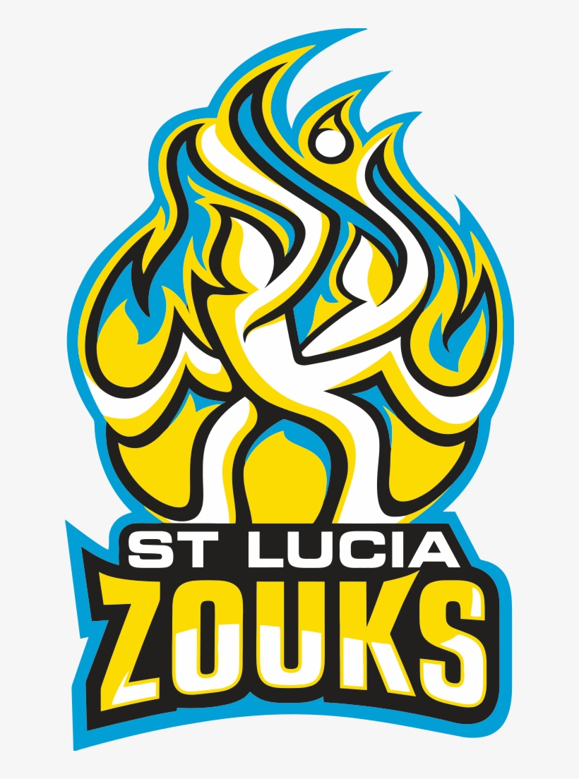 Team Logo As The St Lucia Zouks, 2013-2016 Seasons - Trinbago Knight Riders Vs St Lucia Zouks, transparent png download