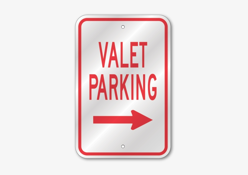 Valet Parking Right Arrow - Valet Parking Signs, transparent png download