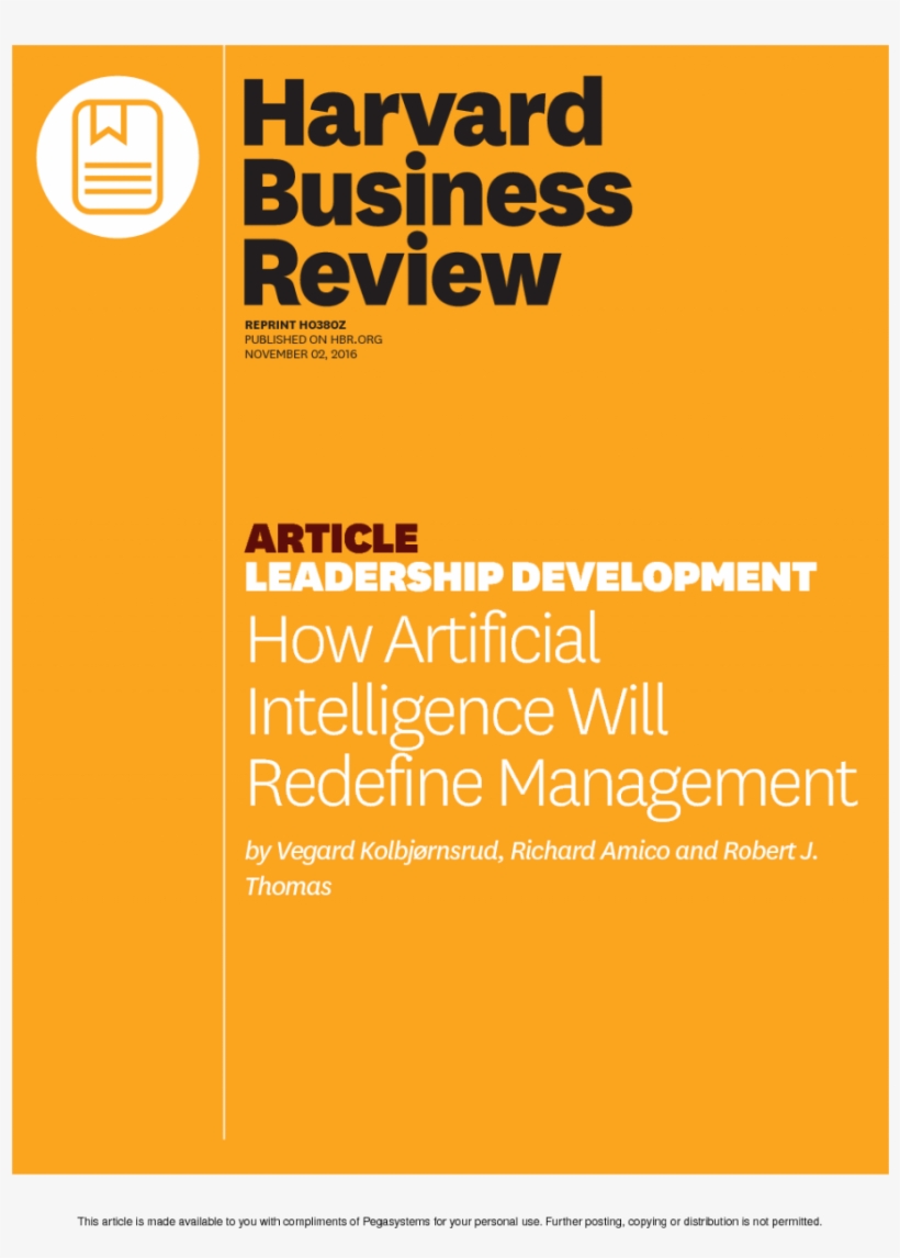 Presentation - Harvard Business Review November December 2017, transparent png download