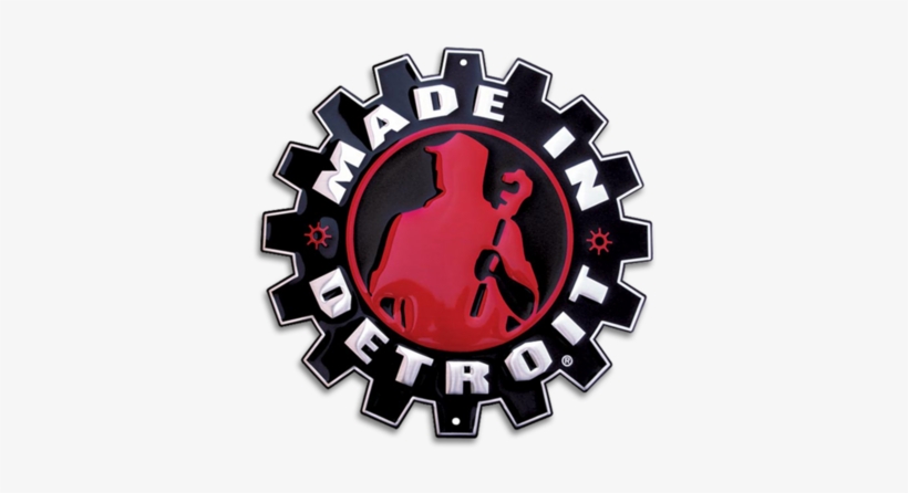 12" Metal Sign - Made In Detroit, transparent png download