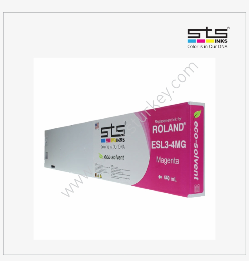 Roland Eco Sol Max 440ml Yellow - Epson Ultrachrome K3 Compatible Matte Black Ink, transparent png download