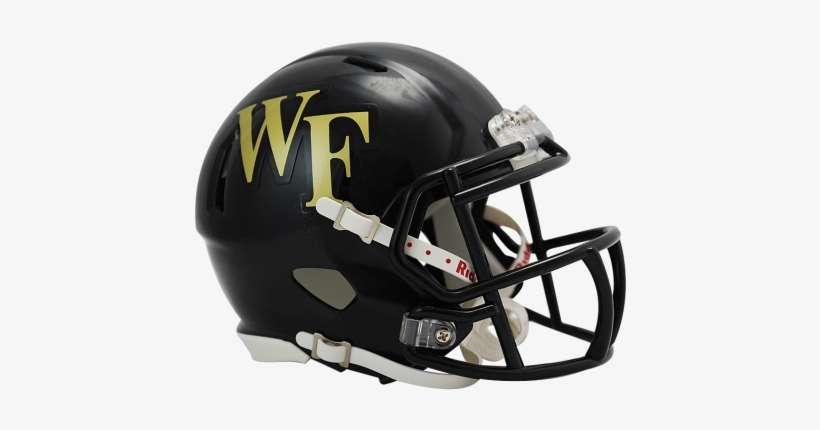 Wake Forest Demon Deacons Ncaa Speed Mini Helmet - Wake Forest Riddell Speed Mini Football Helmet, transparent png download