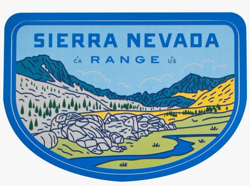 Sierra Nevada Range Sticker - Range Sierra Nevada, transparent png download