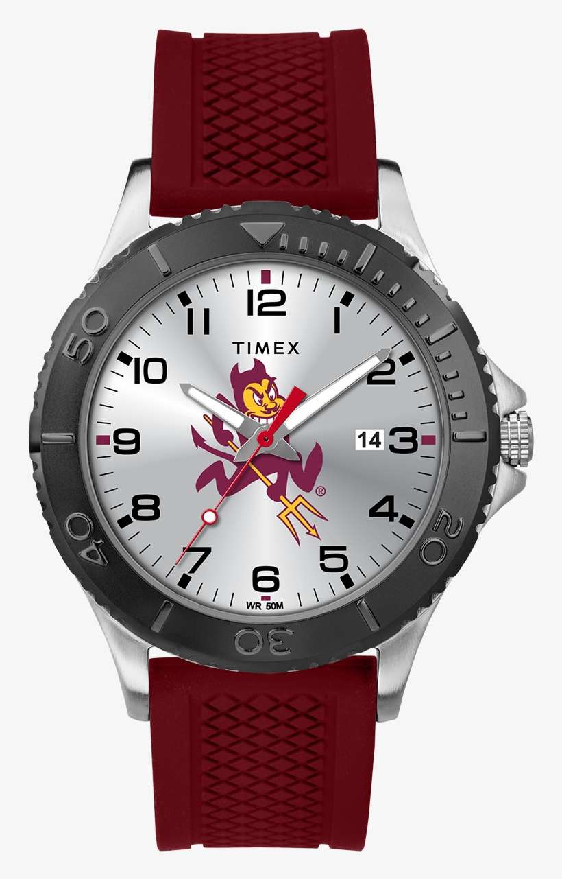 Gamer Crimson Arizona State Sun Devils - Timex Style Collection Main Street Sport Taft, transparent png download