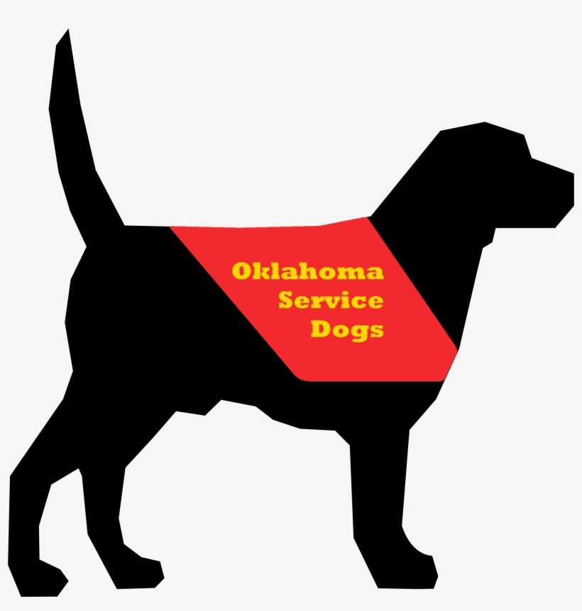 Oklahomaservicedogs Logo Text - Dog Silhouette, transparent png download