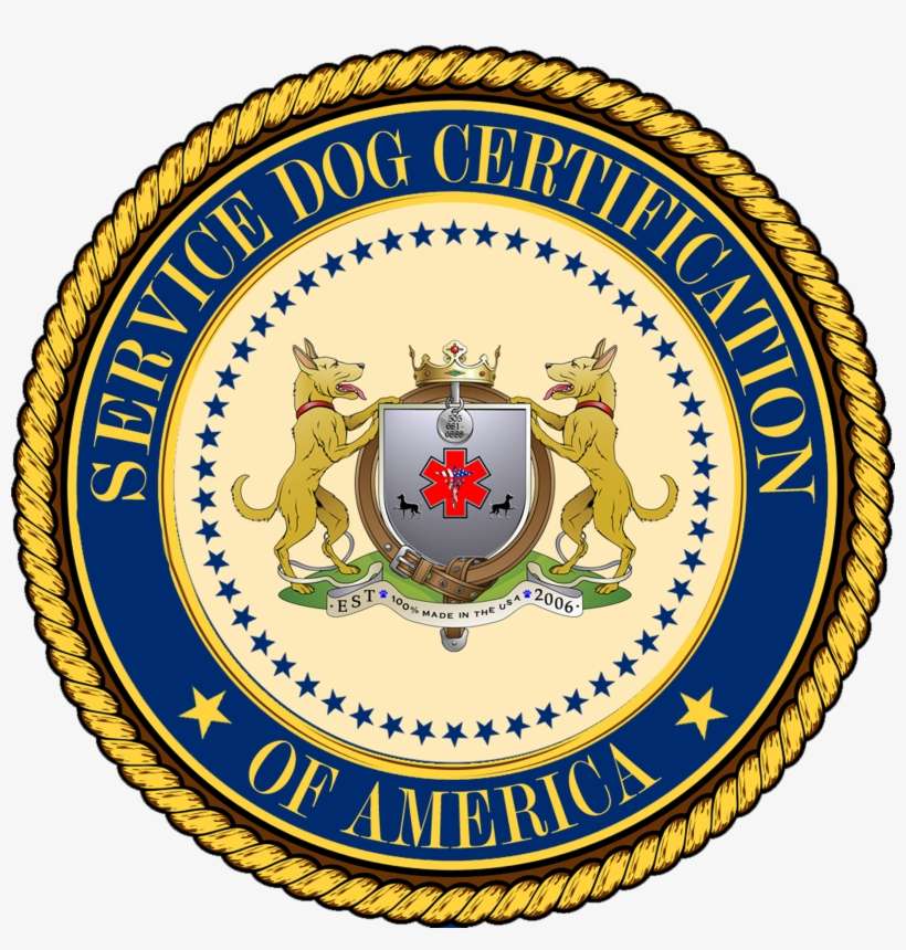 Service Dog Certification Of America - National Security Division, transparent png download