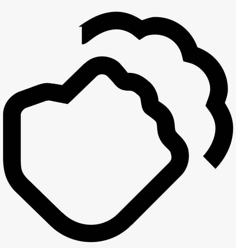 It Is A Clenched Fist With The Thumb Crossed Over The - Action Icon, transparent png download