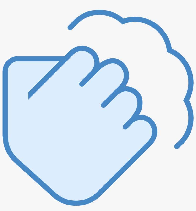 It Is A Clenched Fist With The Thumb Crossed Over The - Icon, transparent png download