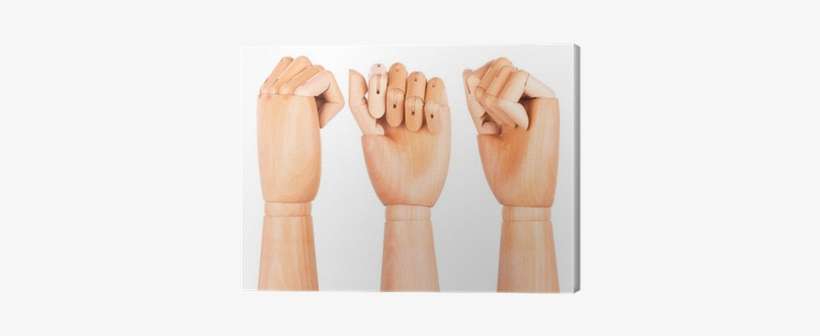 Closeup Of Right Wooden Hand - Fist, transparent png download