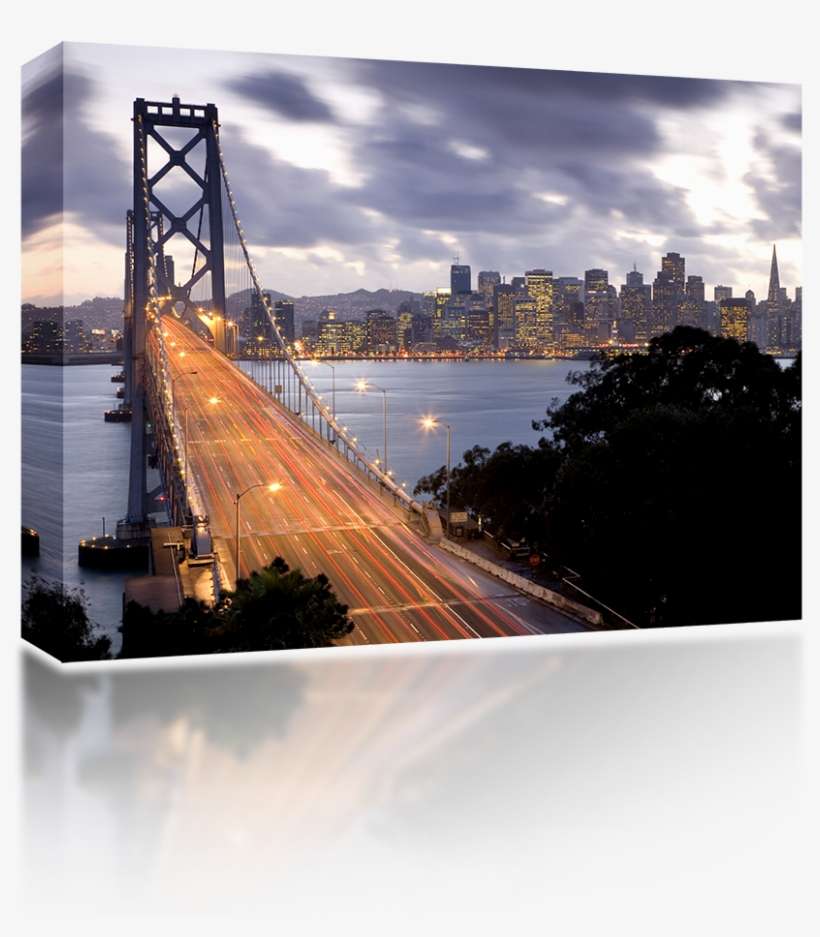 Bay Bridge - Treasure Island Bay Bridge Sunset, transparent png download
