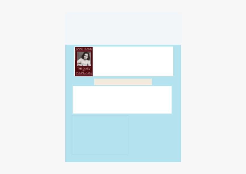 Diary Of A Young Girl, transparent png download