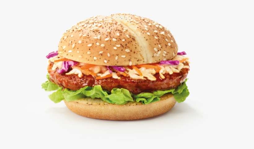 Seoul Spicy Korean Burgers Come To Mcdonald's Singapore - Seoul Spicy Mcdonald Burger, transparent png download