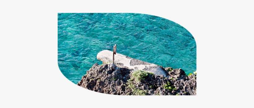 Walk Down To The Great Huts Beach, Cross The Small - Sea, transparent png download