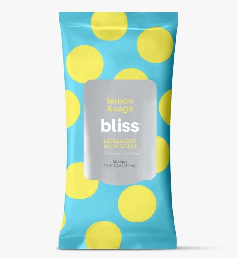 Bliss Lemon & Sage Refreshing Body Wipes - Cleanser, transparent png download