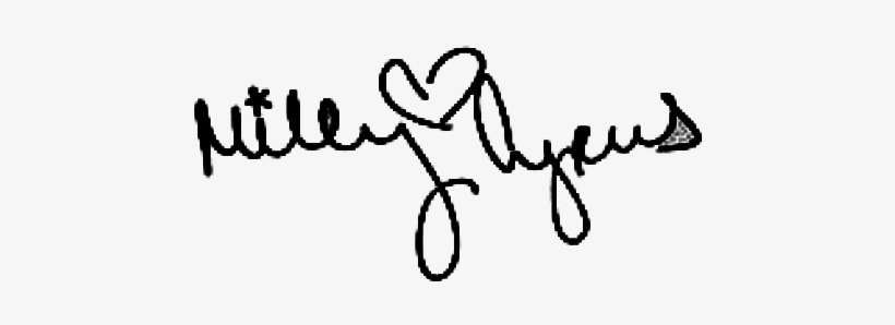 Firma Miley Cyrus Png, transparent png download