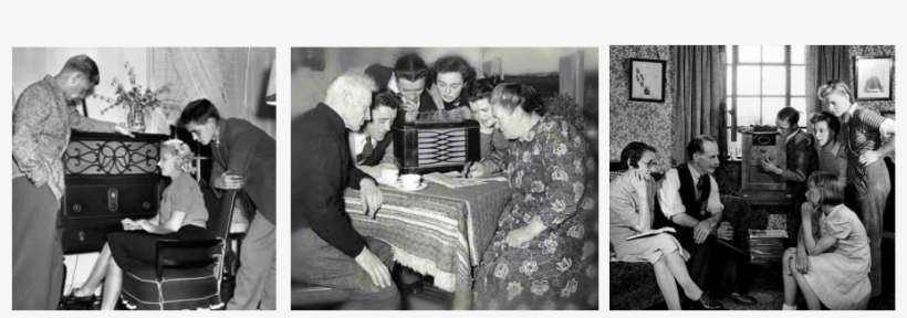 American's Listening To The Fireside Chats - Listening To Fdr Fireside Chats, transparent png download