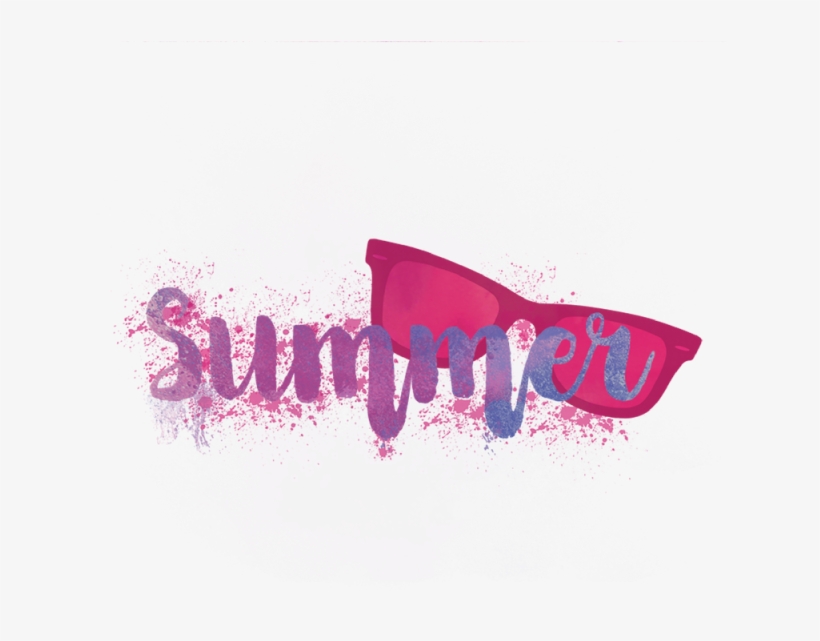 Summer Typography, Poster, Red Png And Psd - Typography, transparent png download