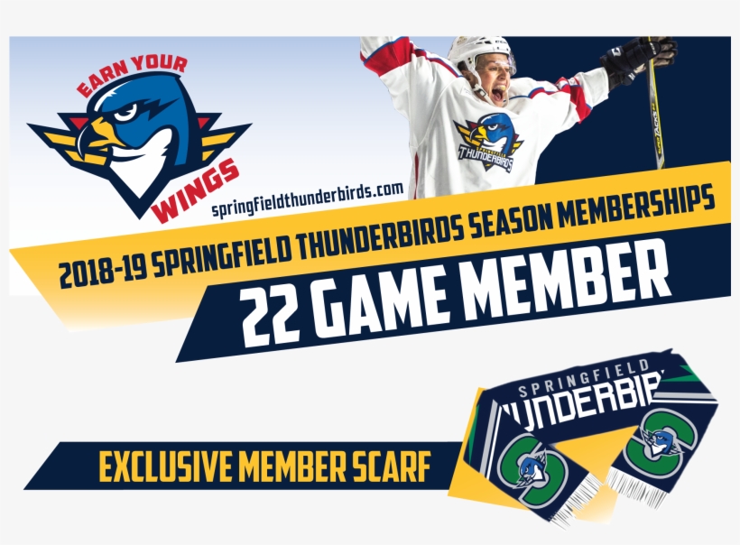 22 Game Membership Gift@3x - Springfield Thunderbirds, transparent png download