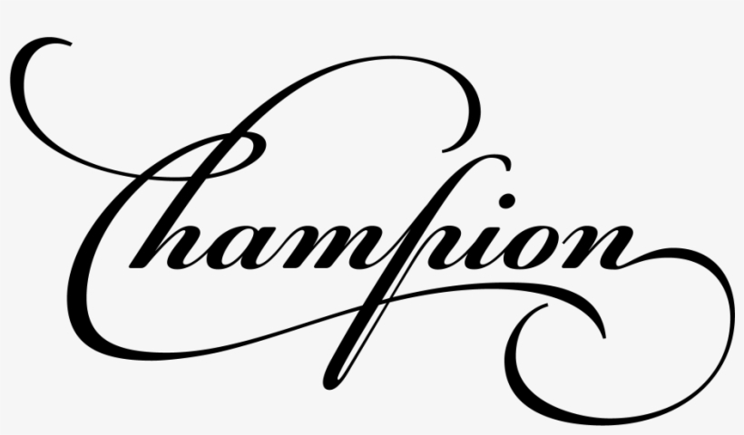 Champion Script Pro, transparent png download