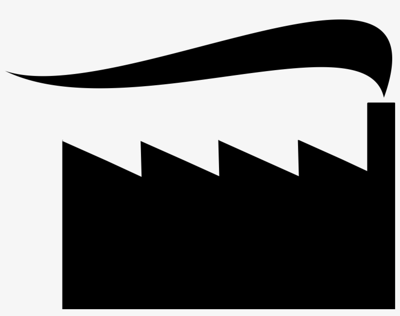 Factory Clipart Silhouette - Factory Silhouette, transparent png download