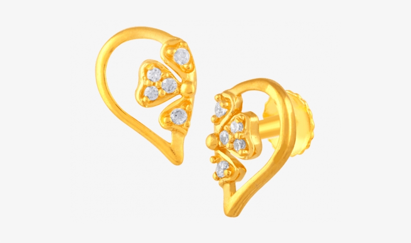 Delightful Banyan Leaf Gold Earring - Drink Industry, transparent png download