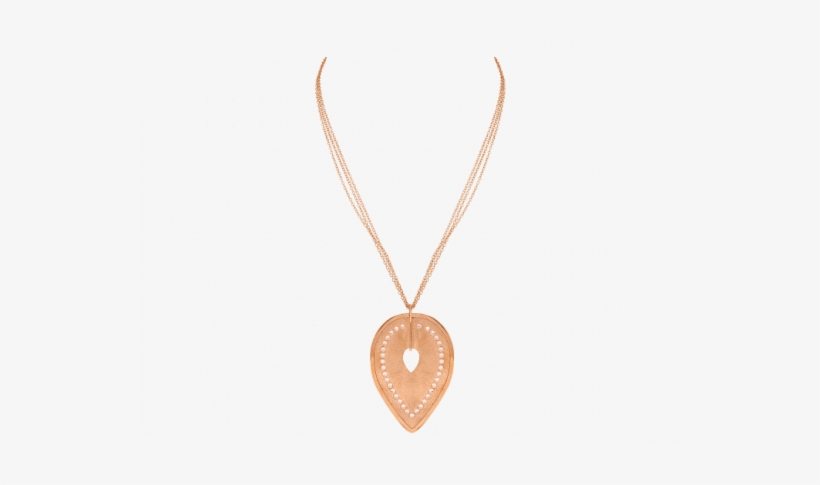 Gilded Banyan Leaf Silver Necklace - Necklace, transparent png download