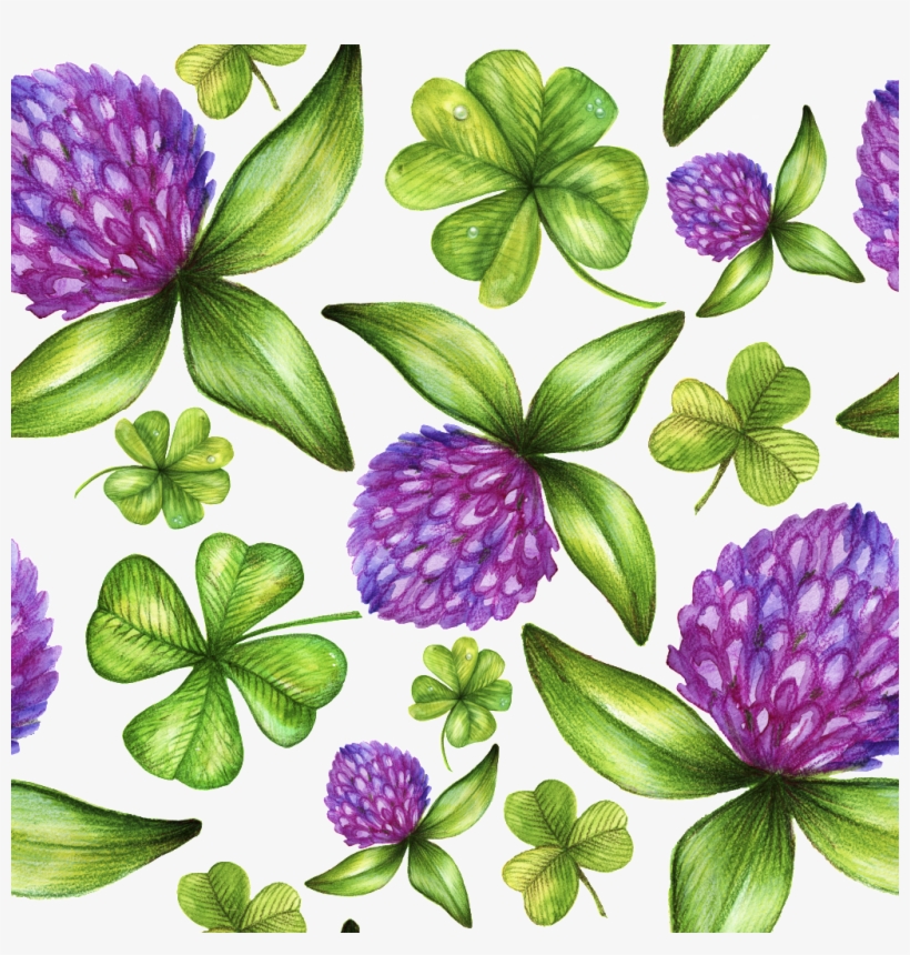 Creative And Realistic Flower Background - Caroline's Treasures Shamrocks And Lady Bugs Wall Or, transparent png download