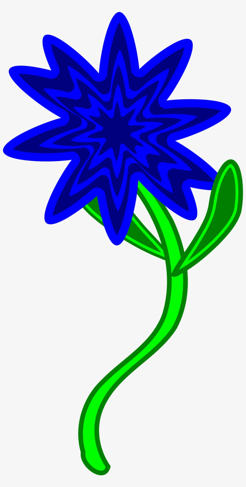 Free Vector Triptastic Blue Flower - Blue Printable Flowers, transparent png download