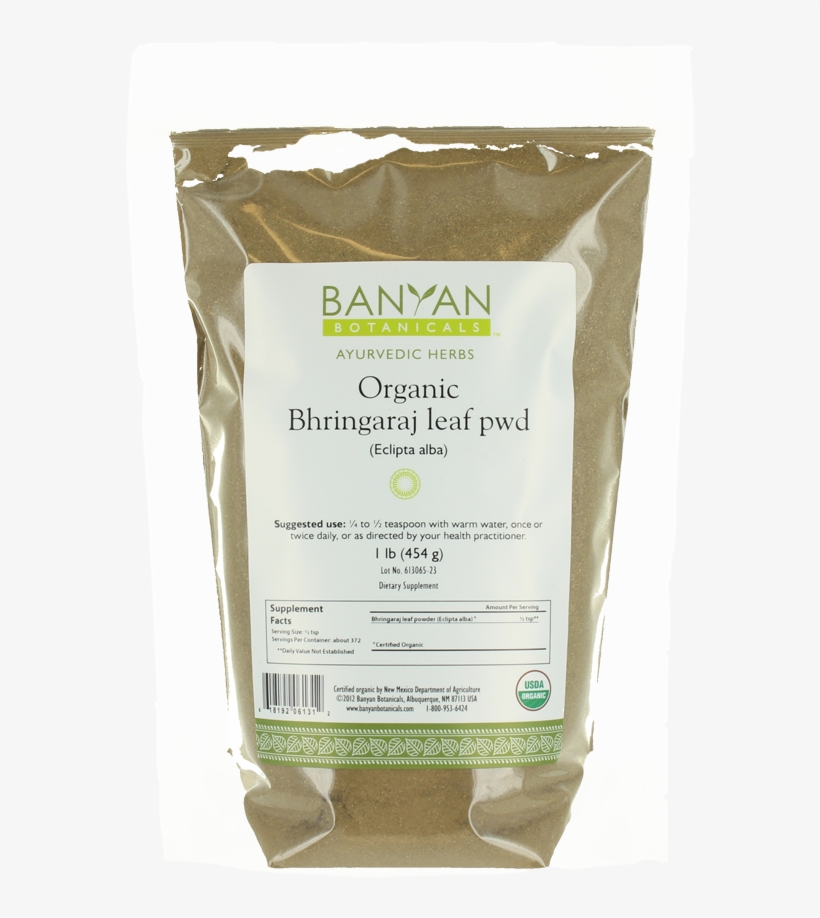 Banyan Botanicals- Bhringaraj Powder Organic 1lb - Banyan Botanicals Bhringaraj Powder, transparent png download