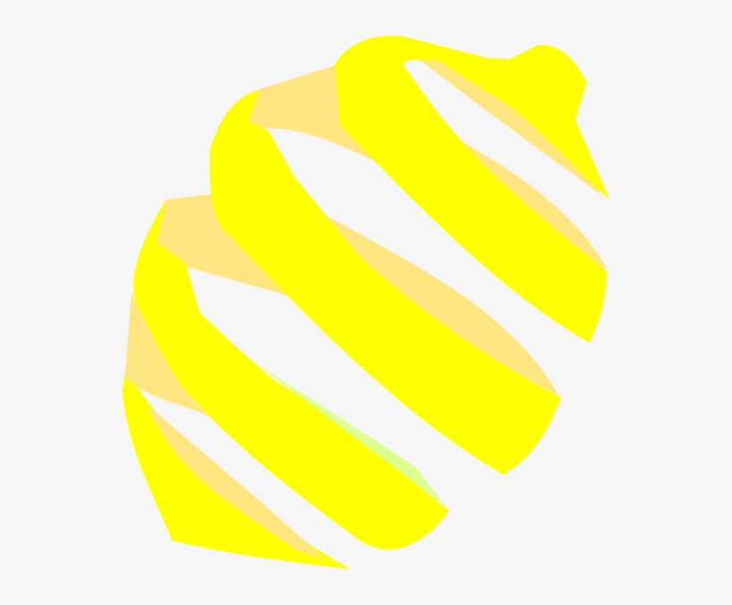 Lemon Clipart Vector Free - Cascara De Limon Vector Png, transparent png download