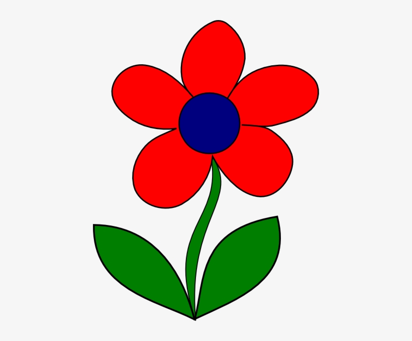 How To Set Use Blue Flower Clipart - Red Flower Clipart Png, transparent png download