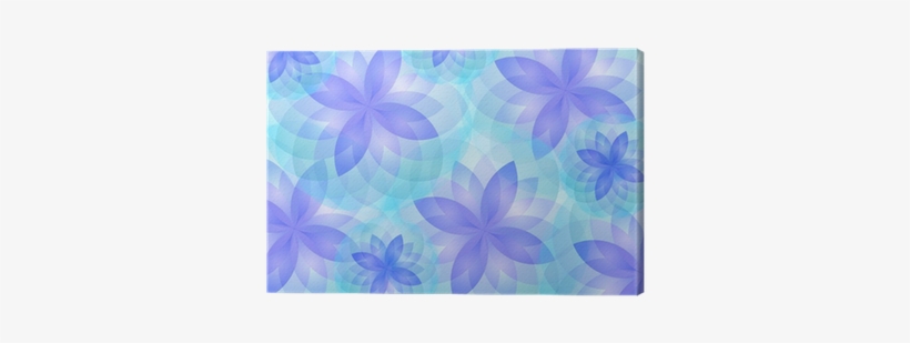 Background Abstract Lotus Flower Vector Canvas Print - Painting, transparent png download