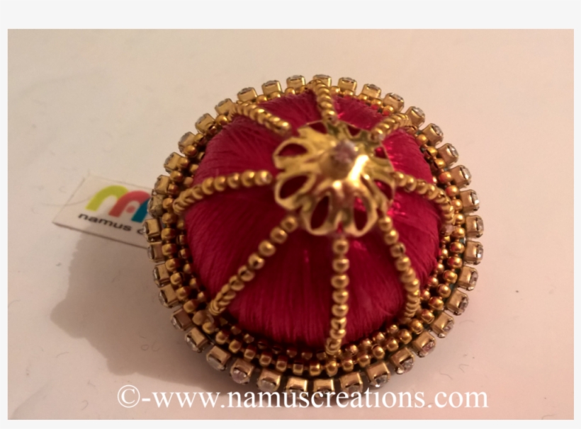 Red Silk Thread Fancy Saree Pines - Emblem, transparent png download
