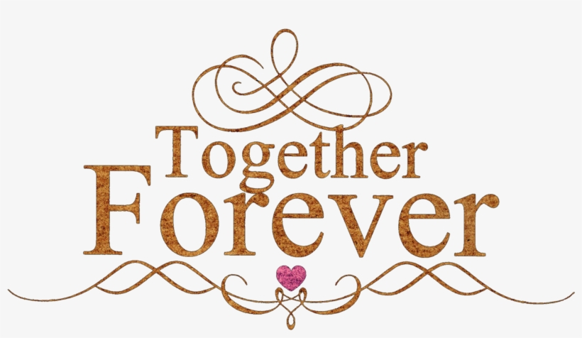 Greeting Card Together Forever - Together Forever Valentine's Day Love Banner, transparent png download