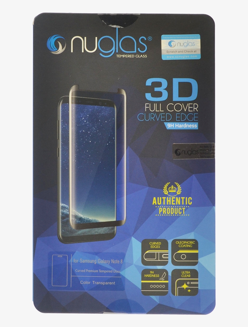 Nuglas Tempered Glass Screen Protector For Samsung - Nuglas Samsung Galaxy S8 Plus Displayschutz 3d Full, transparent png download