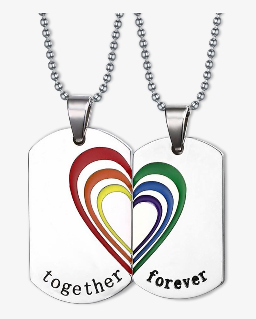 Together Forever Dog Tag - Cute Matching Necklaces, transparent png download
