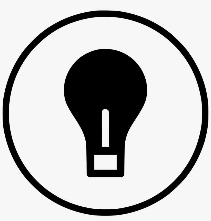 Bulb Source Light Idea Luminous Comments - Icon, transparent png download