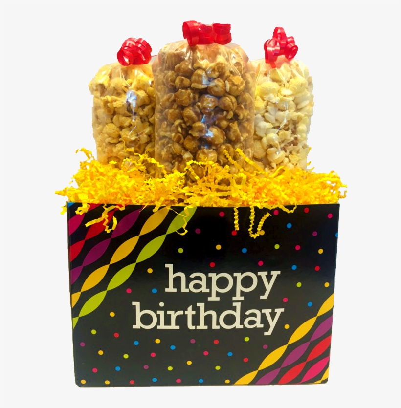 Birthday Jumbo Popcorn Gift Box - Birthday Streamers Theme Gift Cards3-3/4x2-3/4" (30, transparent png download