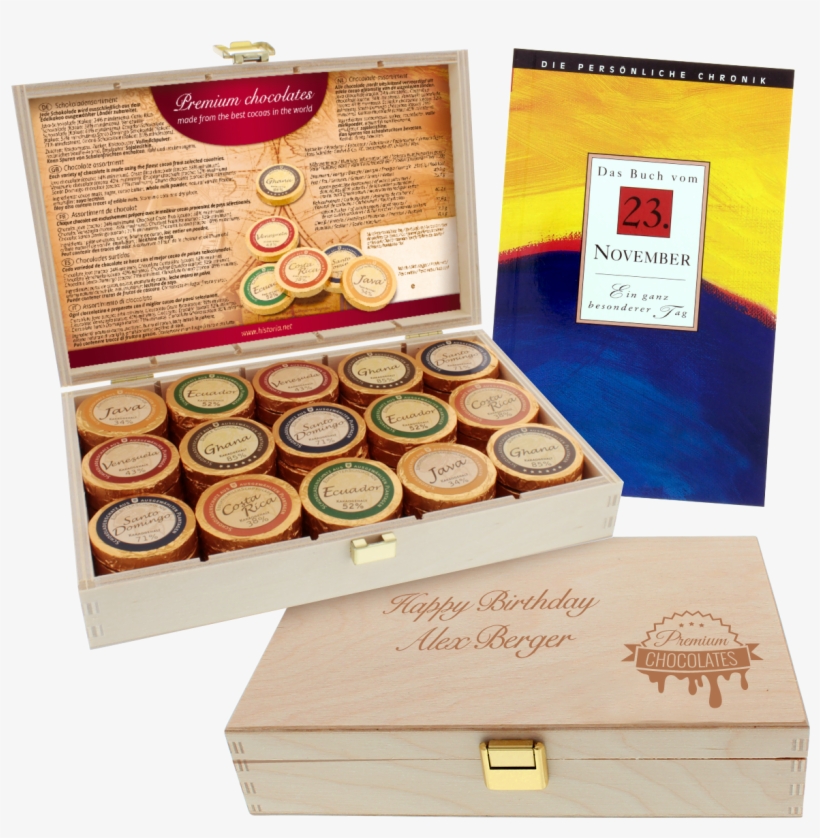 Chocolate Birthday Gift Box - Chocohits 1985 - Cadeau Personnalisé, transparent png download