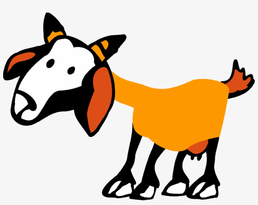 Vector Illustration Of Domestic Farm Goat Livestock - Clip Art, transparent png download