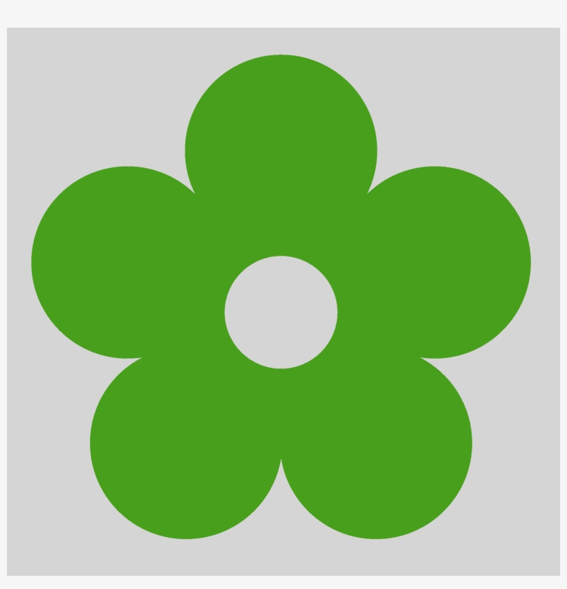 Green Flower Clipart, transparent png download