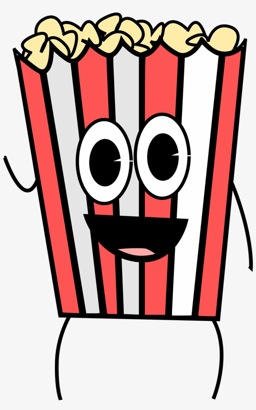 Vector Graphics,free Pictures, Free - Happy Popcorn Bag, transparent png download