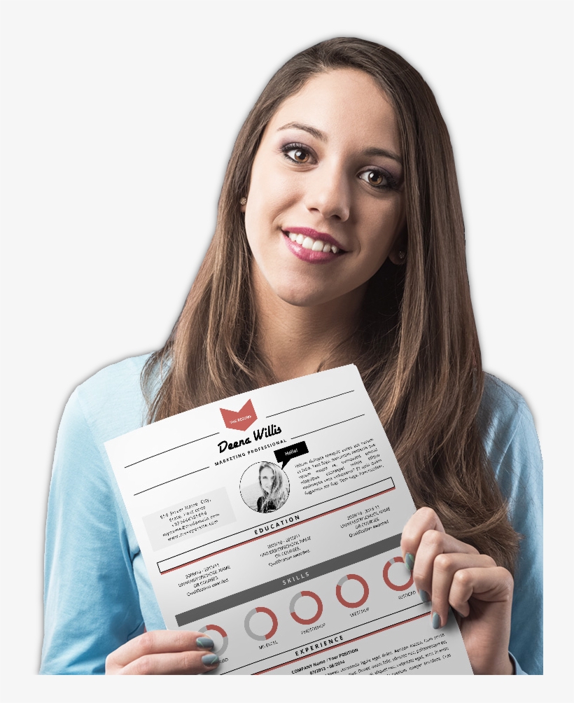 Happy Girl Transparent Png - Curriculum Vitae With Girl, transparent png download
