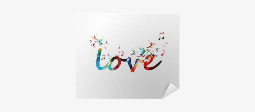 Colorful Vector Love Background With Hummingbirds Poster - Texsens Led Light Bulb With Integrated Bluetooth Speaker, transparent png download