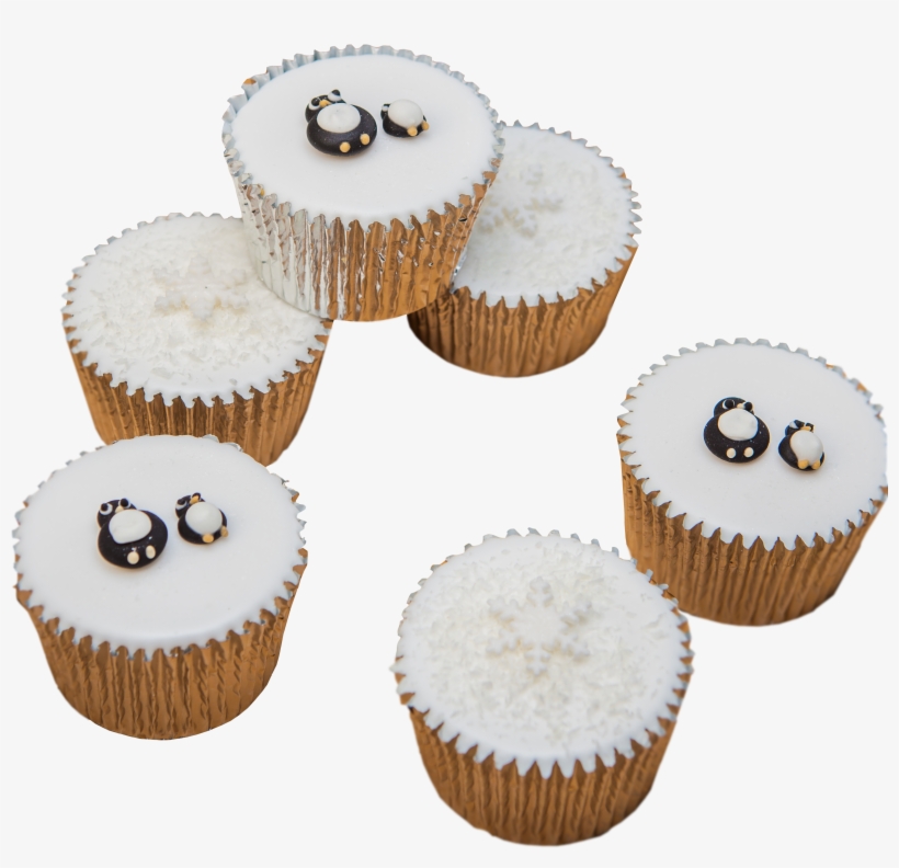 20 Penguin Fairy Cakes - Fiona Cairns Christmas Cakes, transparent png download