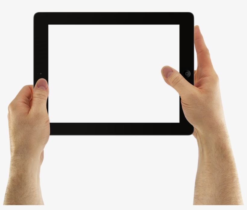 Ipad Photo - Ipad In Hands Png, transparent png download