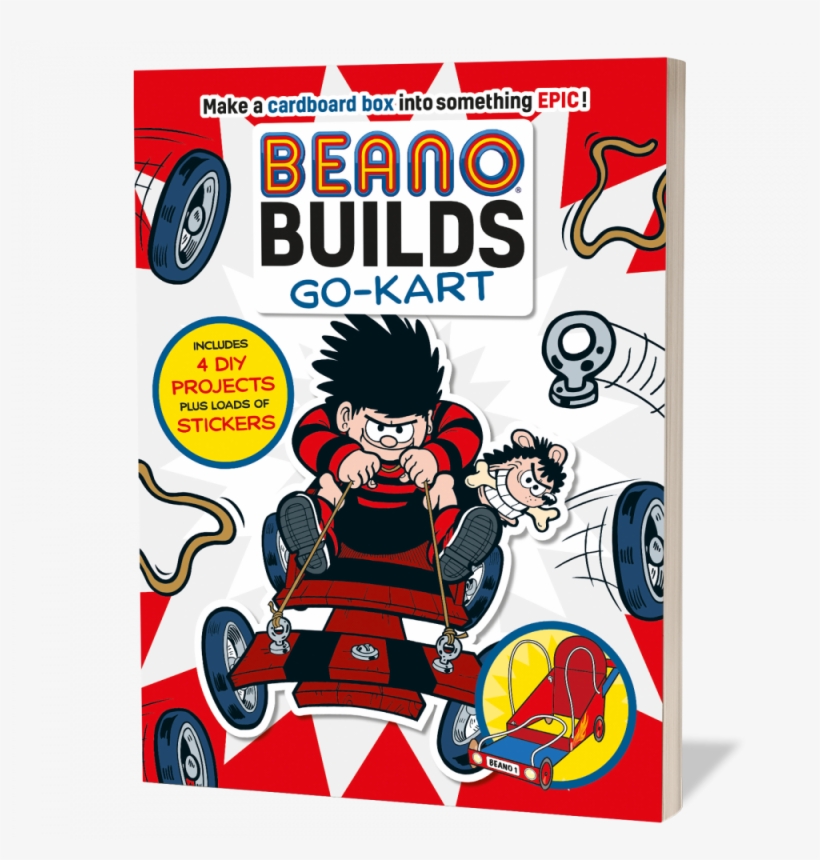 Beano Builds Go-kart Book - Dennis The Menace & Gnasher Come Menace Dvd, transparent png download